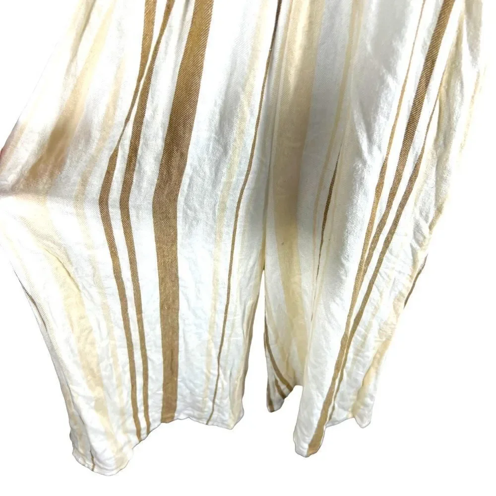 Ripcurl Sol Linen Smocked Cropped Jumpsuit - Picture 5 of 13